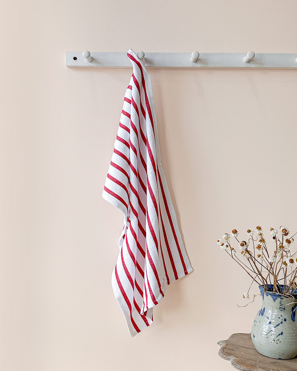 Red Striped Dishtowel