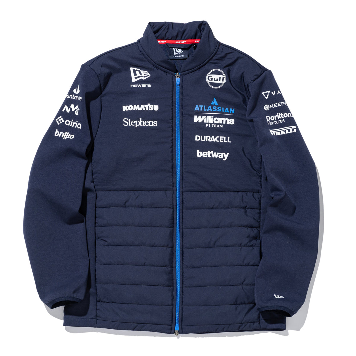 ハイブリット パデットジャケット Atlassian Williams F1 Team アトラシアン・ウィリアムズF1チーム ネイビー