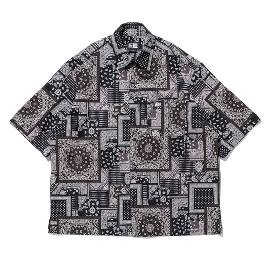 半袖 シャツ Paisley ペイズリー ブラック