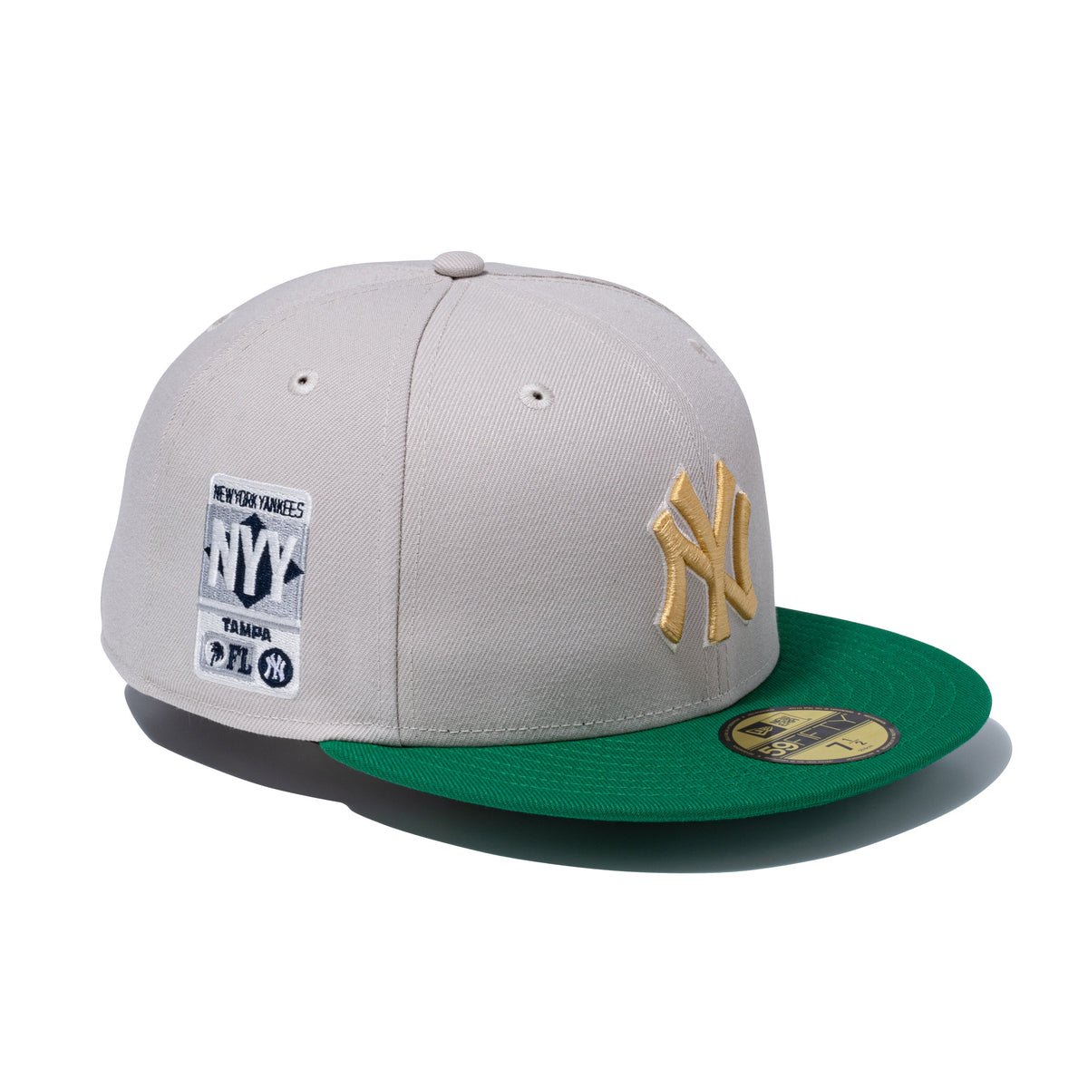 59FIFTY Cactus & Grape Fruit ニューヨーク・ヤンキース ストーン ケリーグリーンバイザー