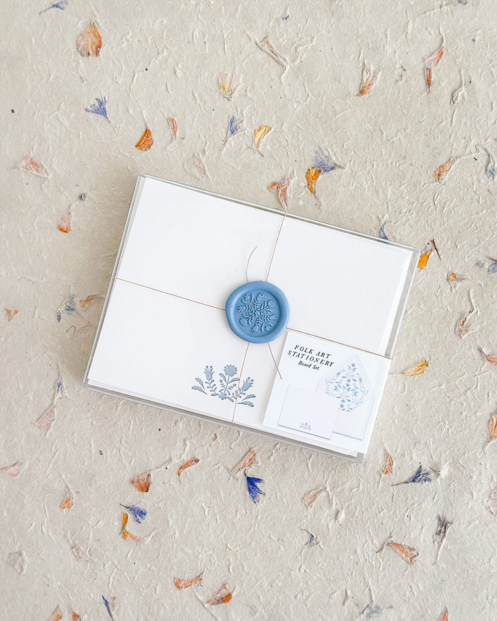 Folk Art Stationery Set