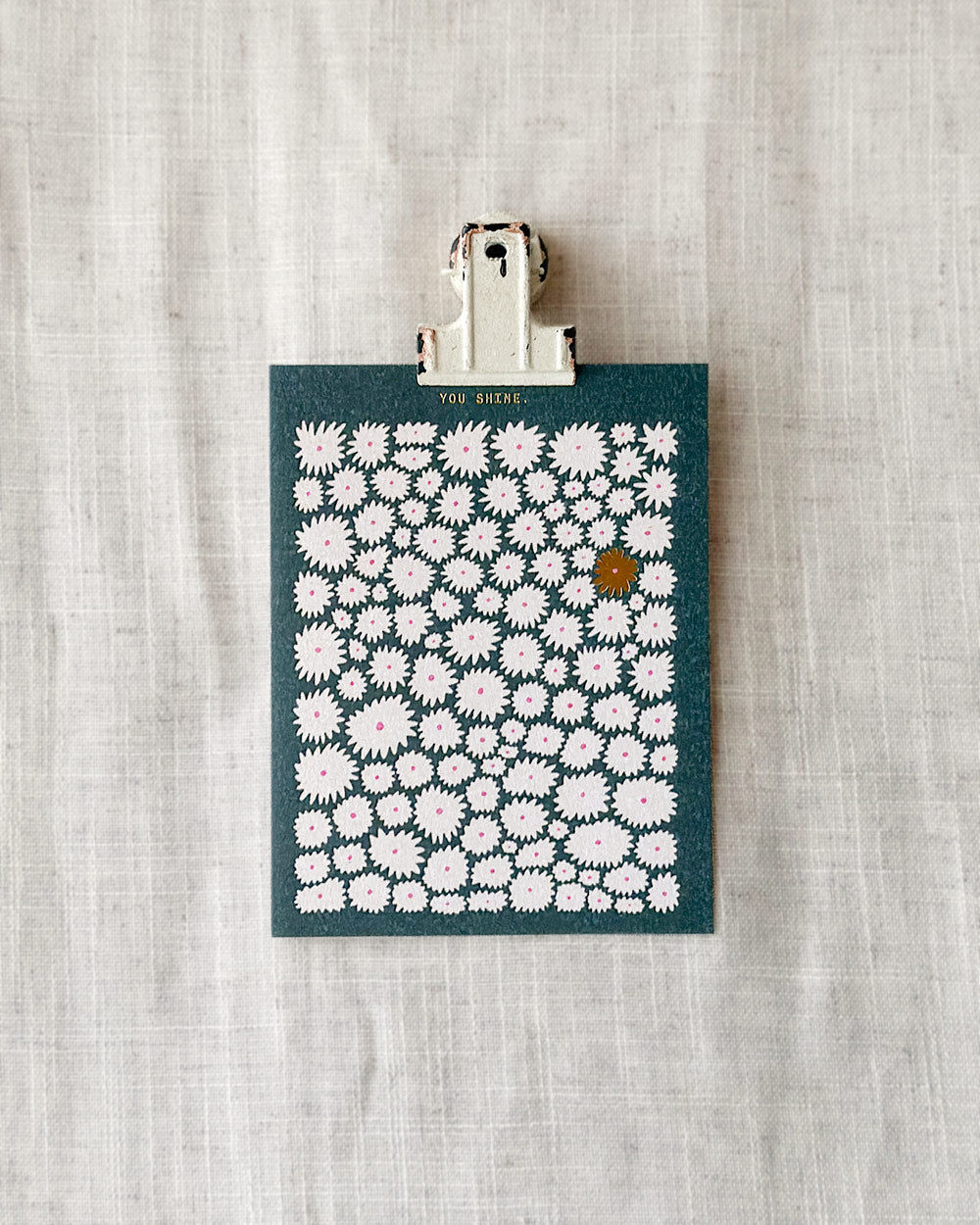 Green Daisies Card