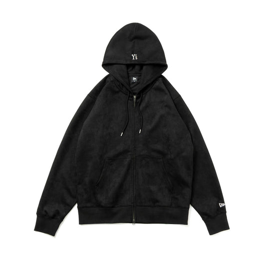 ポリスウェード フルジップフーディー Y's FW26 ブラック