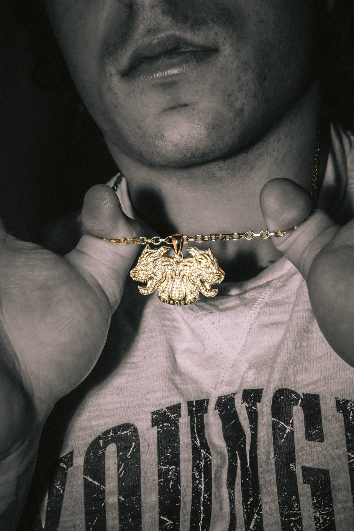 9102 - The Twinsignia Pendant - Gold