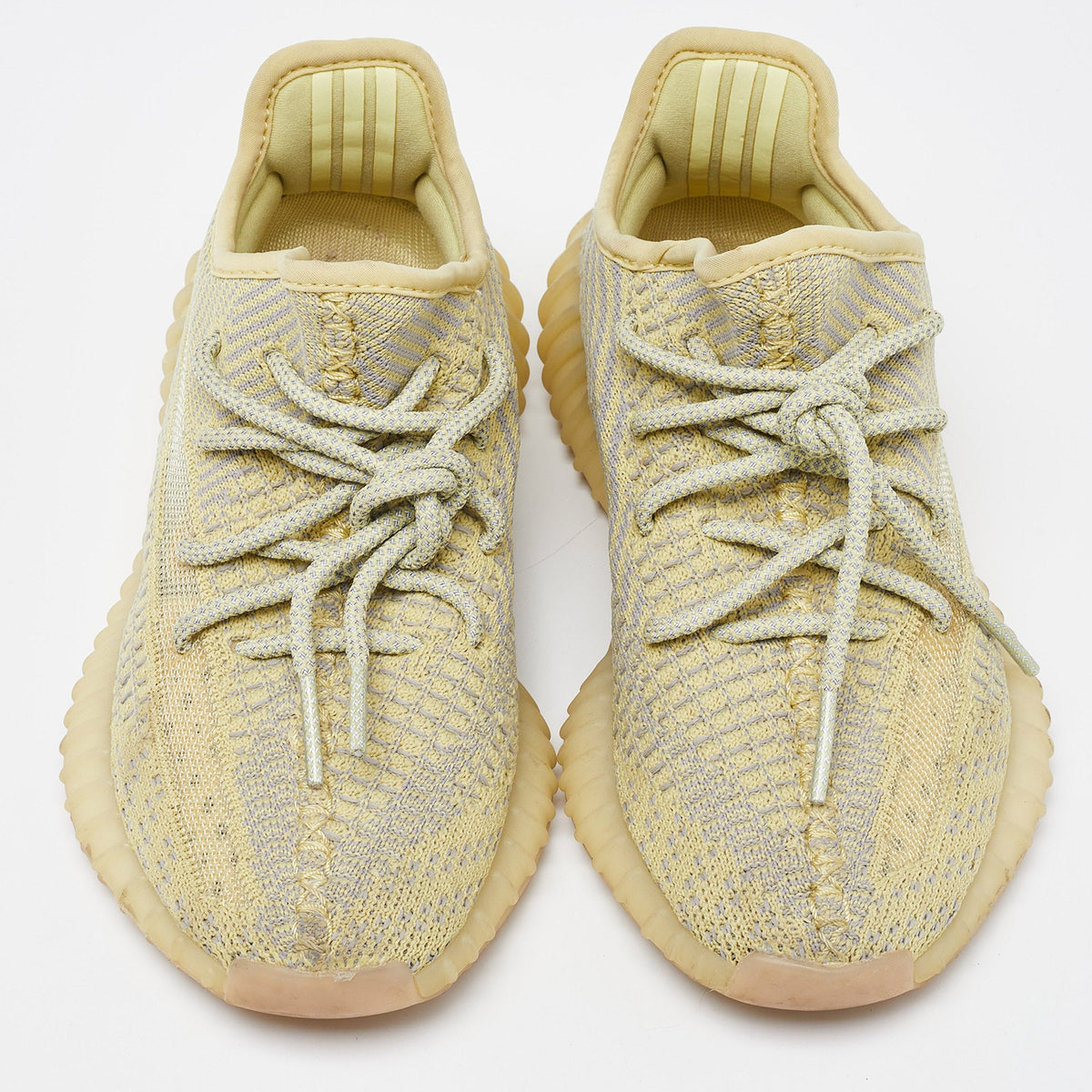 Yeezy x Adidas Two Tone Knit Fabric Boost 350 V2 Static Sneakers Size 36