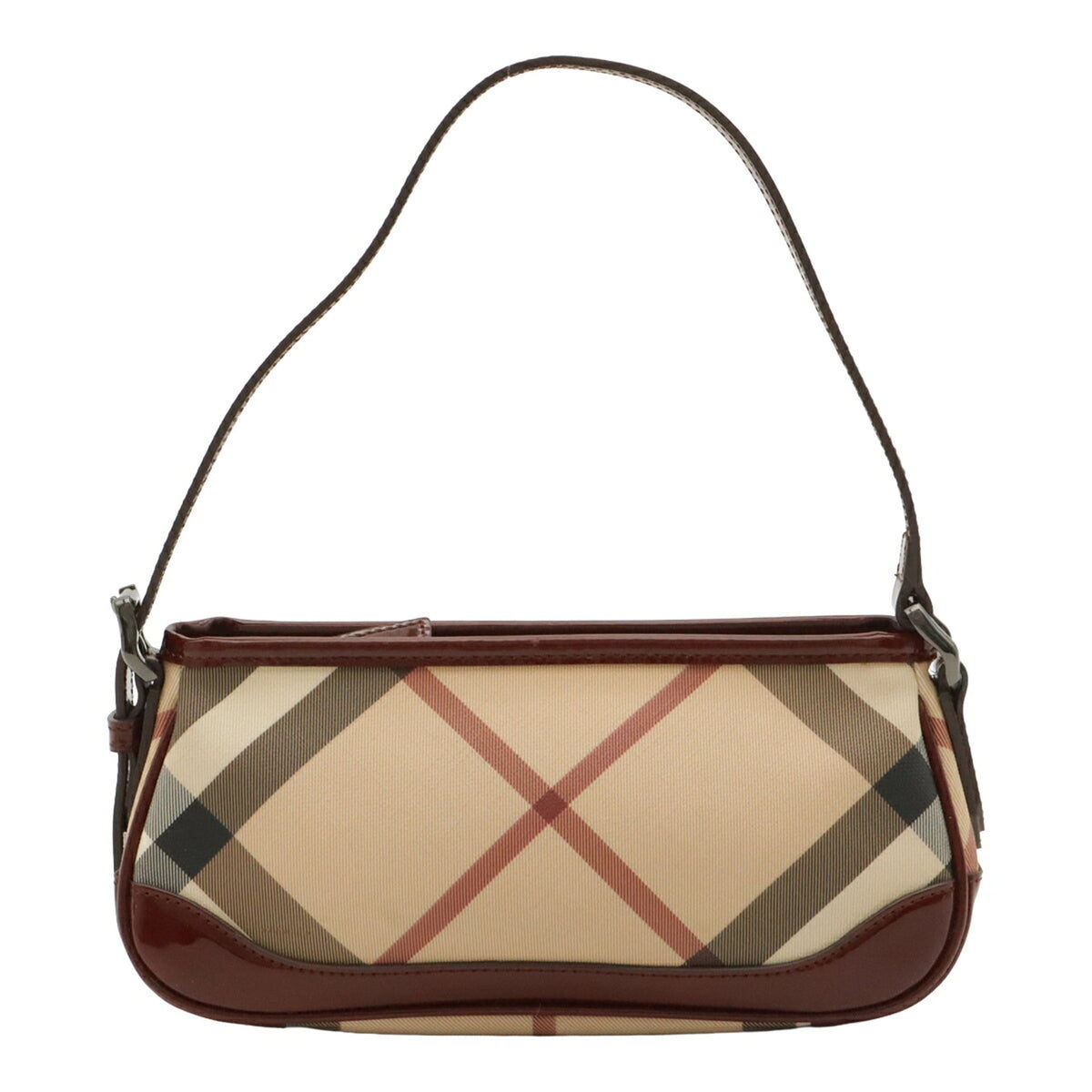 Burberry  Canvas Leather Shoulder Bag (Pre-Owned)