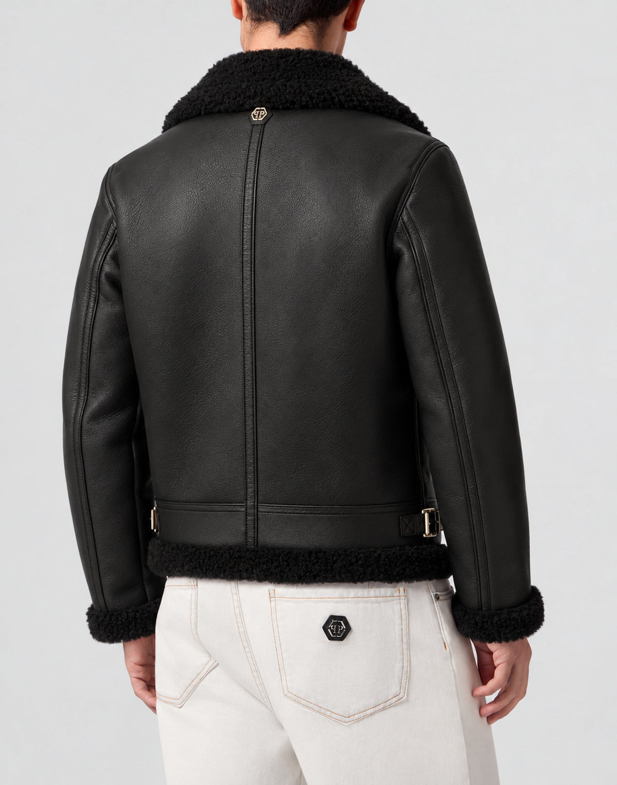 Shearling Biker Jacket Cocco Inserts