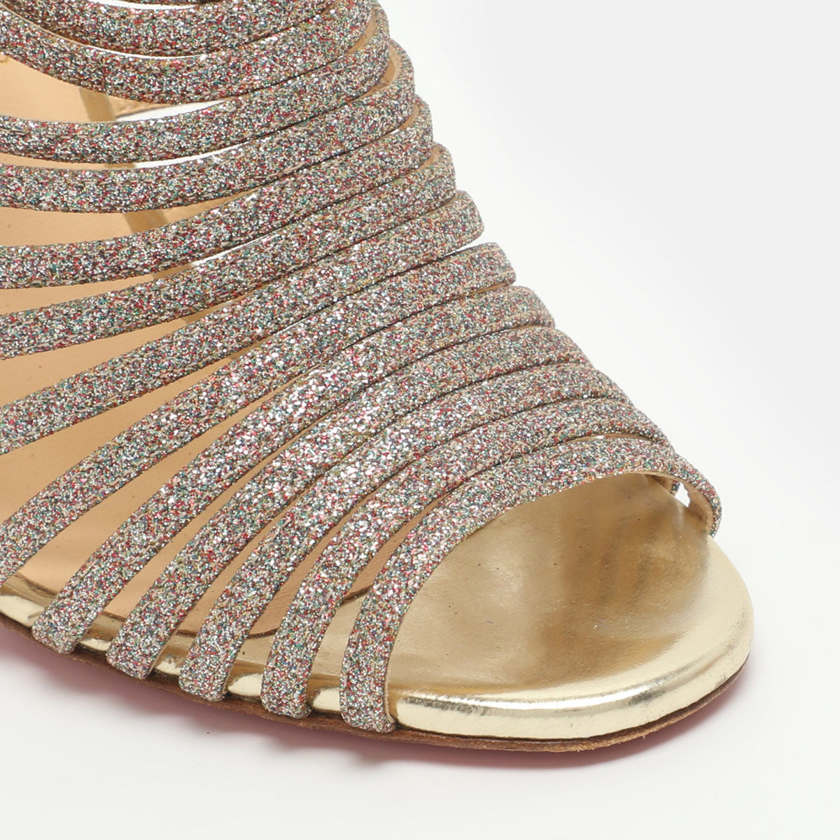 Christian Louboutin Multibrida Size 38.5 Multicolor Glitter Pumps