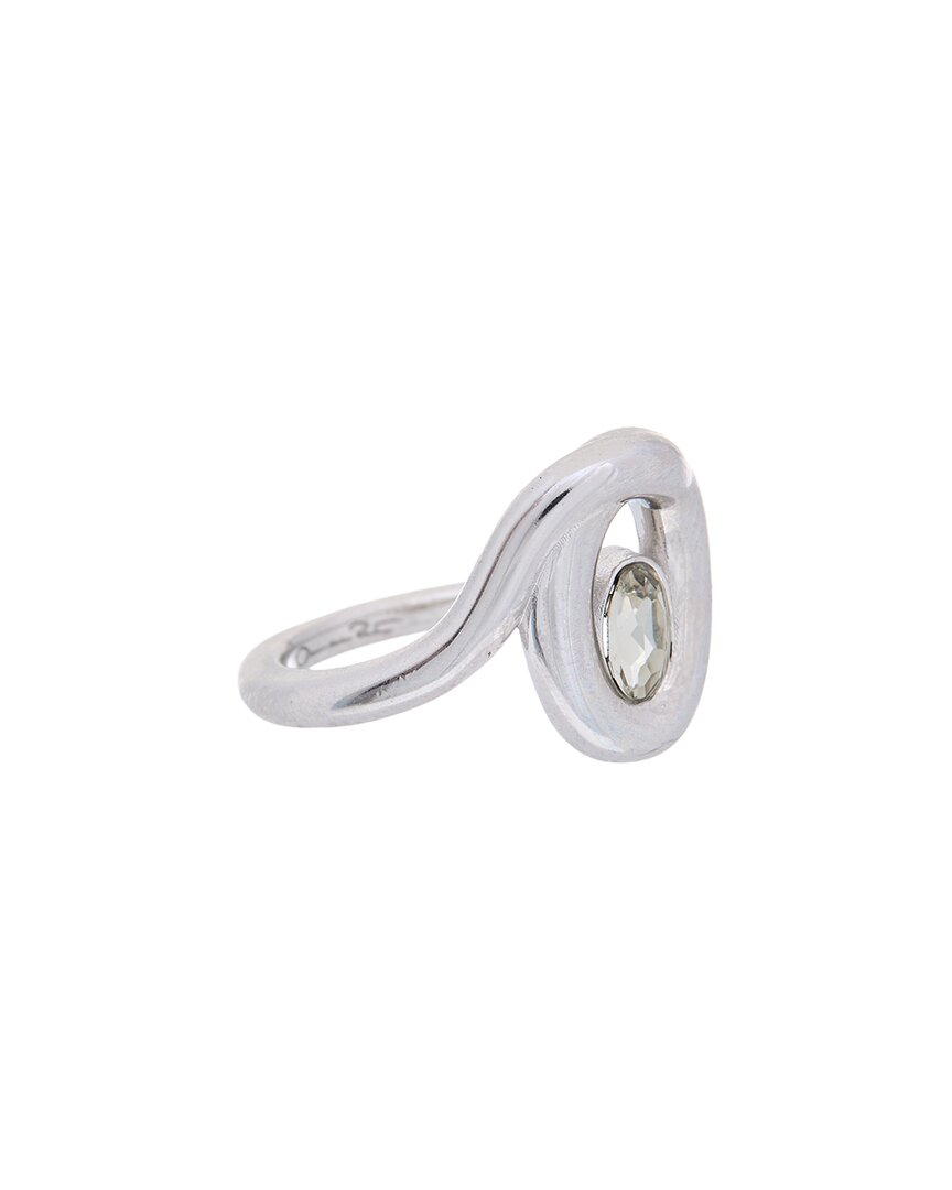 Oscar de la Renta Oval Rhinestone Ring