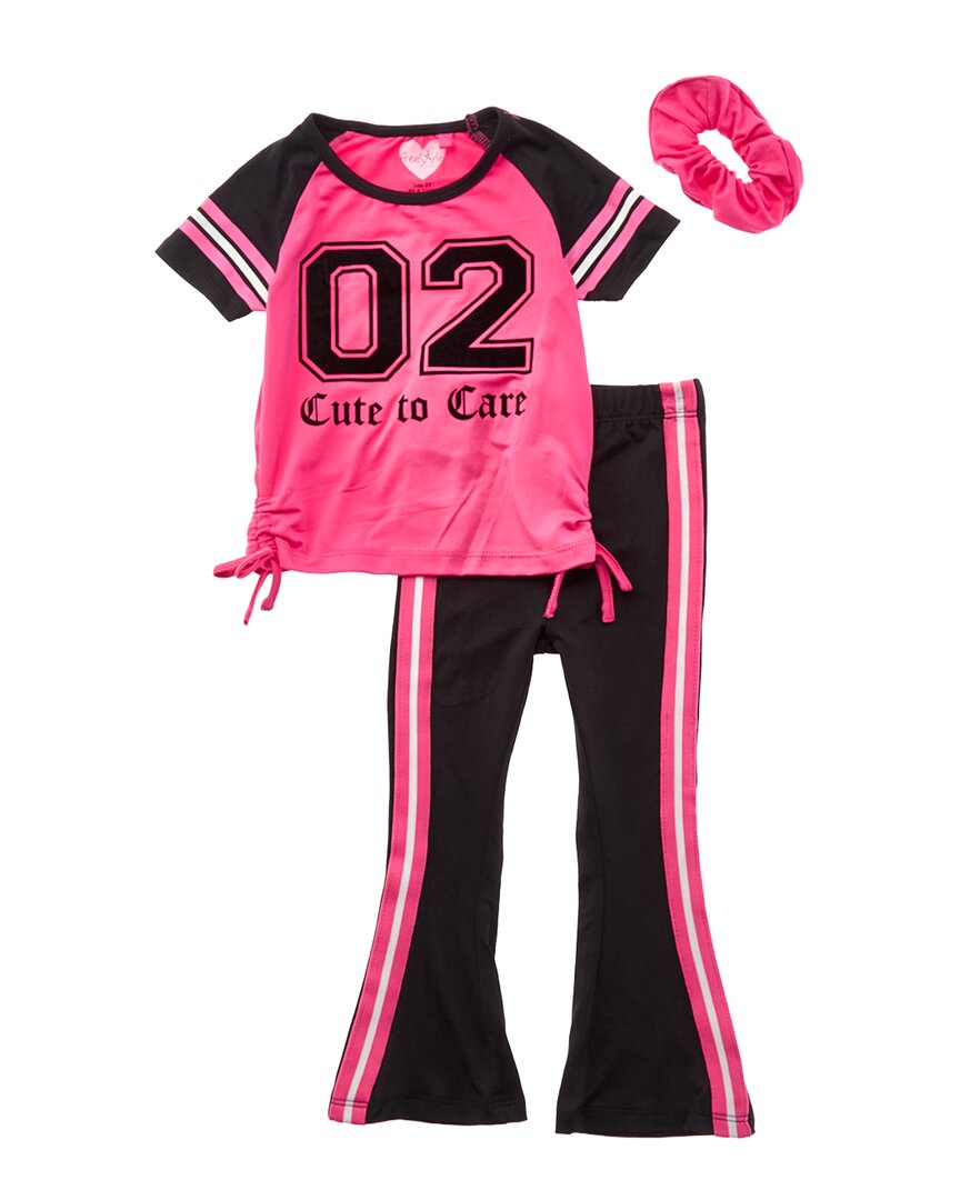 Freestyle 3pc Too Cute To Care Legging Set