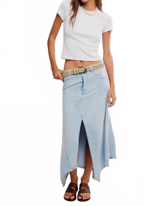 Aquarius Maxi Skirt In Light Blue