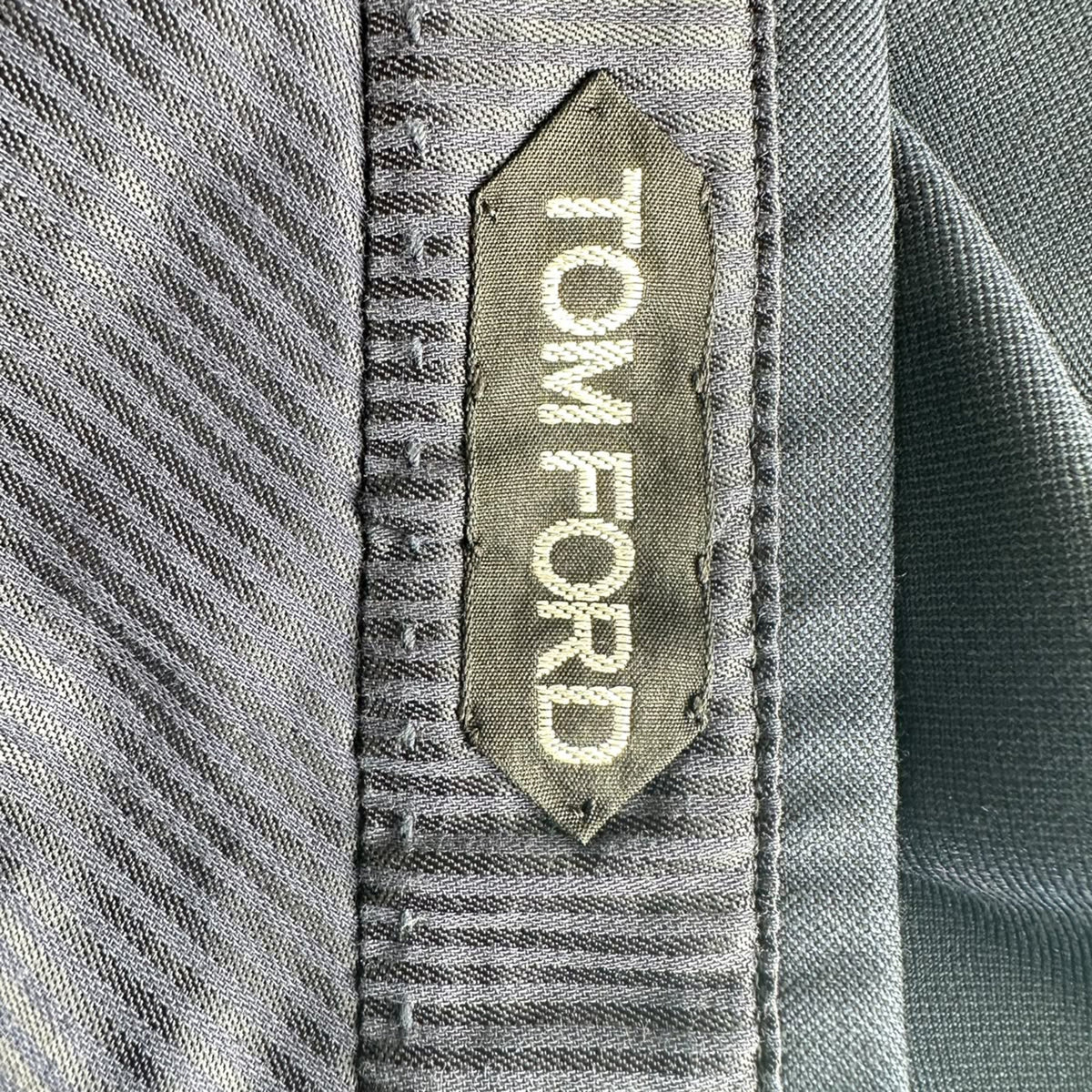 Tom Ford Slim-Fit Trousers in Navy Blue Wool