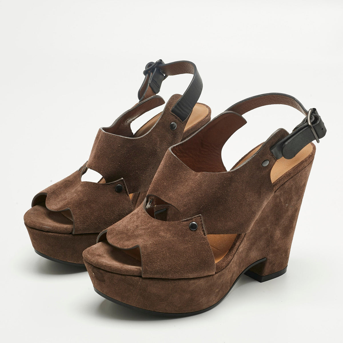 See by Chloe Size 38 Brown Suede Ankle Strap Sandals