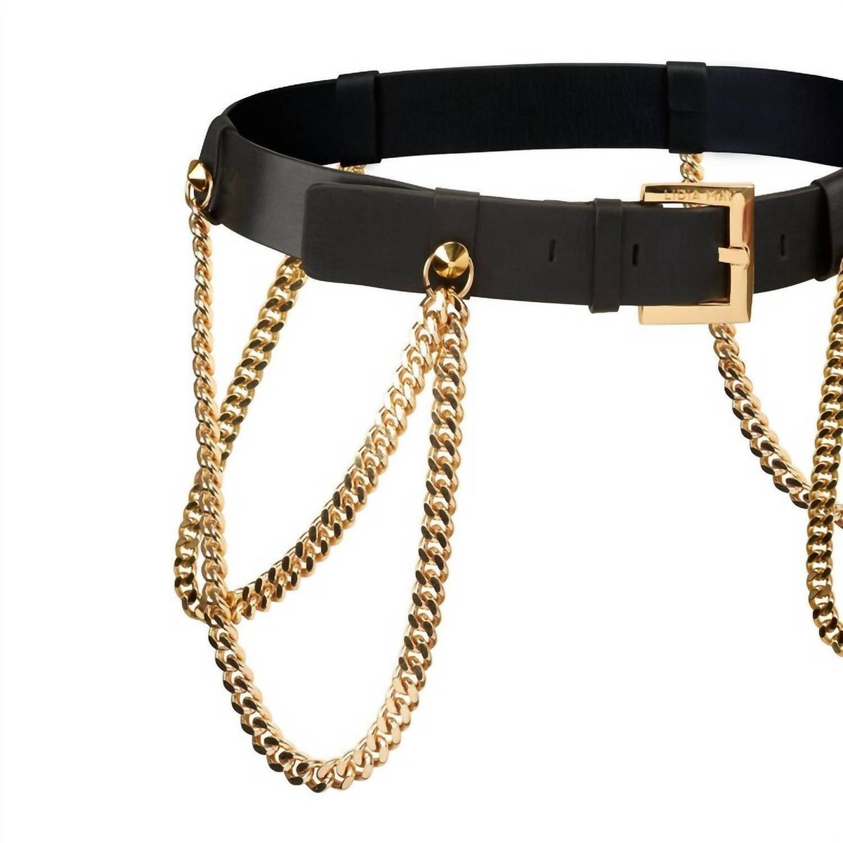 Unisex Belt Chain In Black