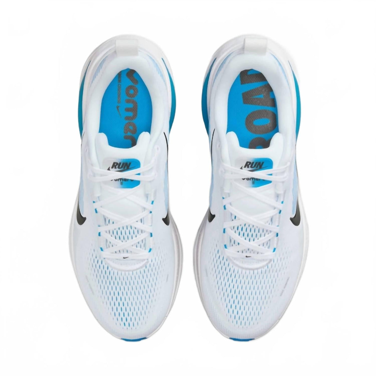 Men's Vomero 18 Road Running Shoes In White/blue Hero/black
