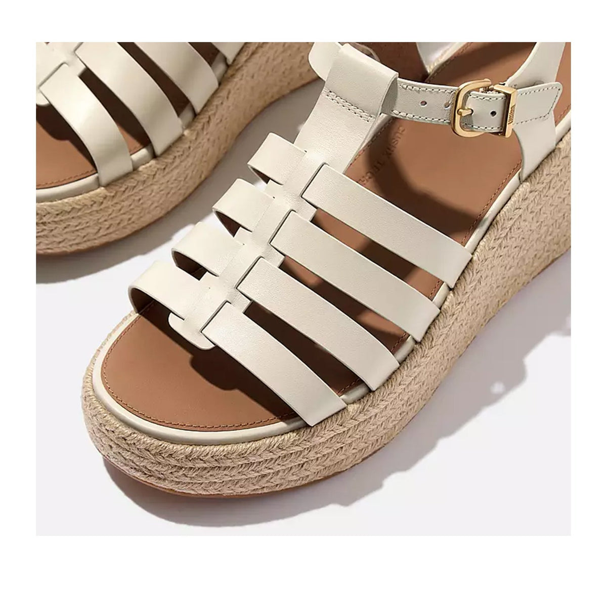 Fit Flop Women's Espadrille Leather Fisherman Wedges