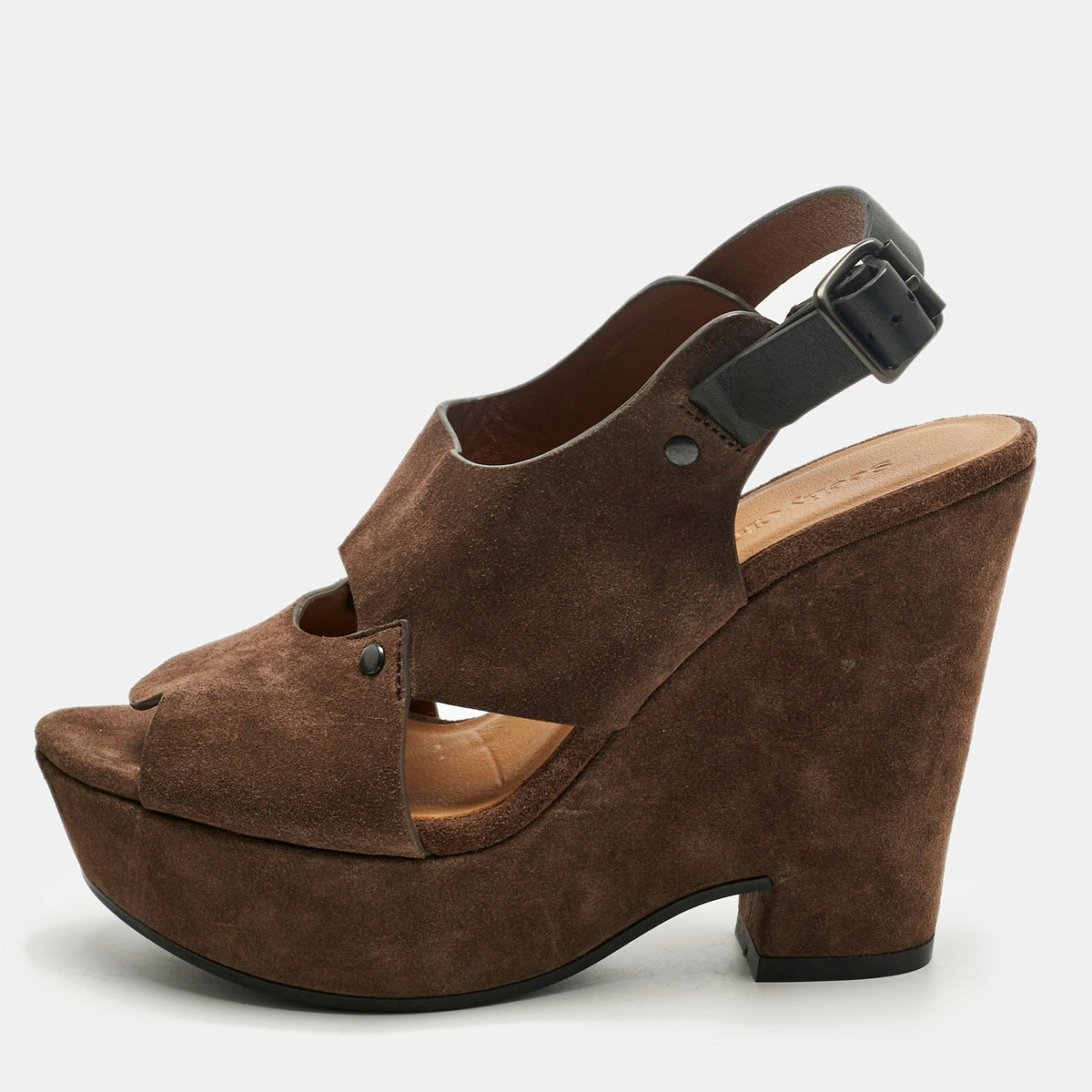See by Chloe Size 38 Brown Suede Ankle Strap Sandals