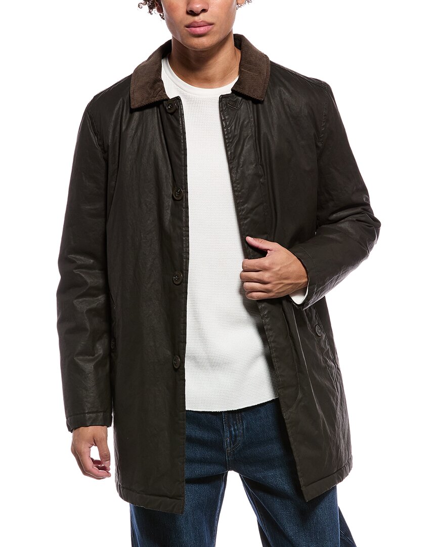 Cole Haan Coated Long Barn Coat