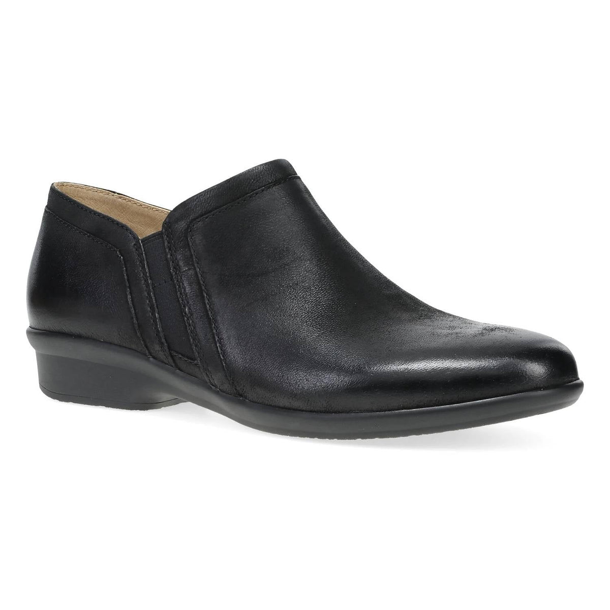 Women's Cheryl Ankle Booties In Black Burnished Nubuck
