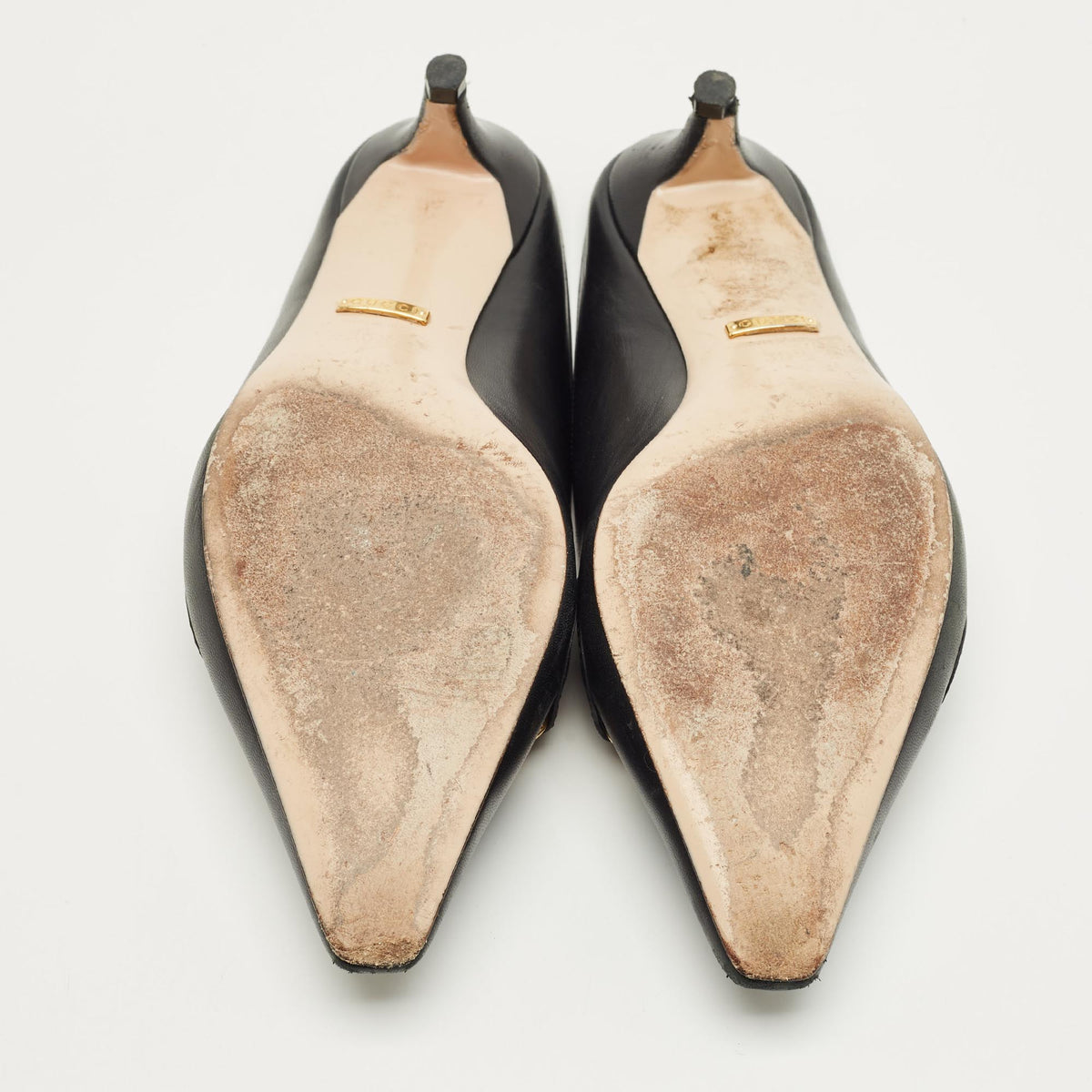 Gucci Zumi Interlocking G Size 36.5 Black Leather Mules