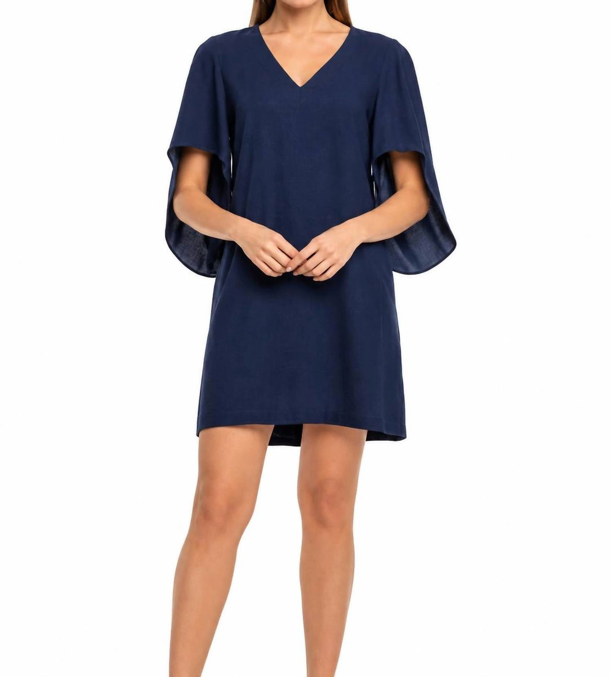Meredith Mini Dress In Dark Navy