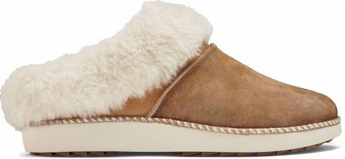 Women's Ku'i Slippers In Tan/bone