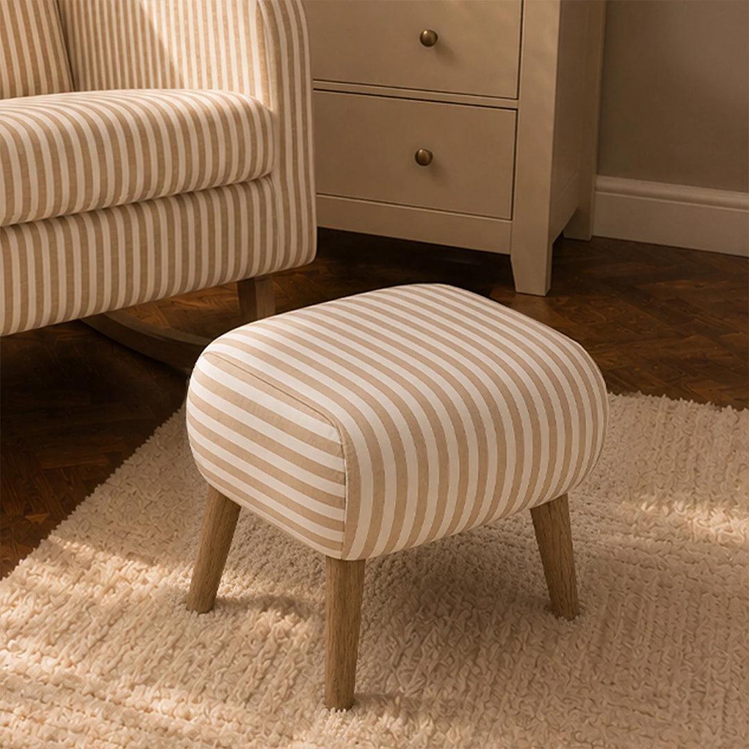 CuddleCo Etta Footstool - Beach Stripe