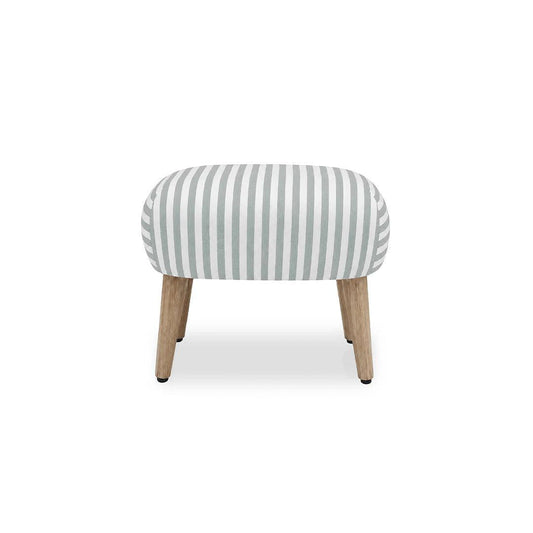 CuddleCo Etta Footstool - Sea Salt Stripe