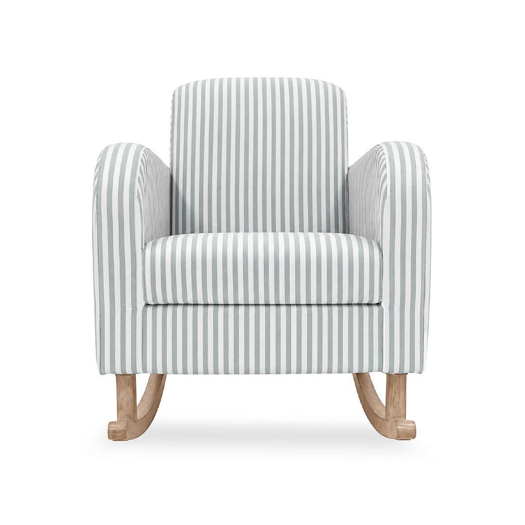 CuddleCo Etta Nursing Chair & Footstool - Sea Salt Stripe