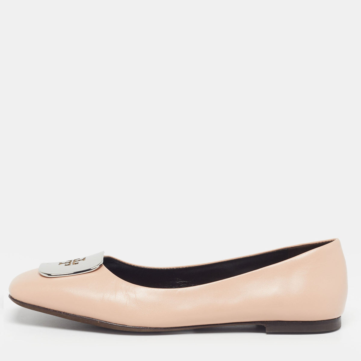 Tory Burch Georgia Size 38 Beige Leather Ballet Flats