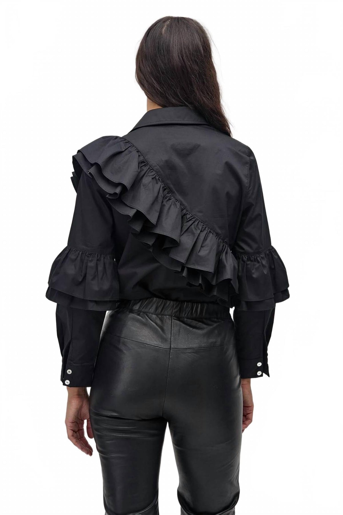 Mambo Poplin Shirt In Black