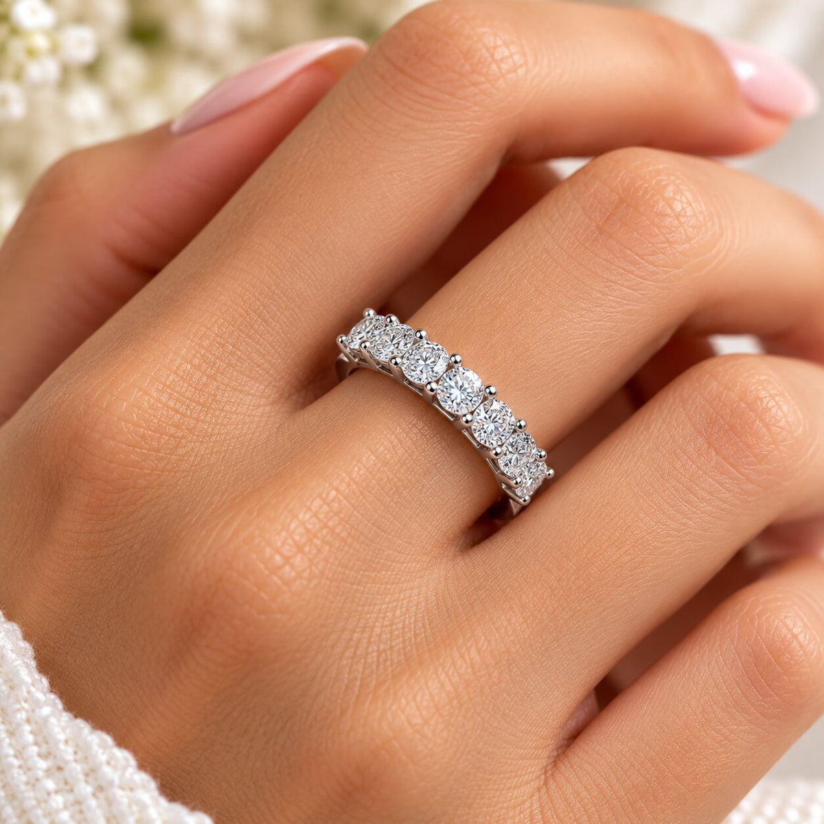 1ct Princess Cut Diamond Wedding Anniversary Ring Size Selectable