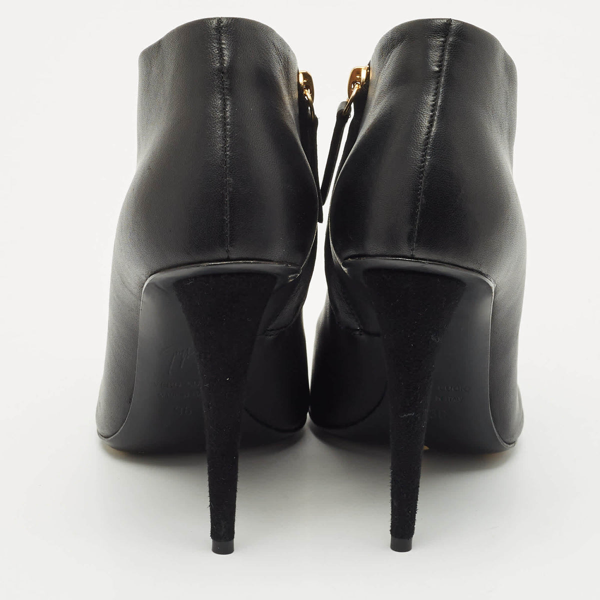 Giuseppe Zanotti Size 36 Black Leather Ankle Length Boots