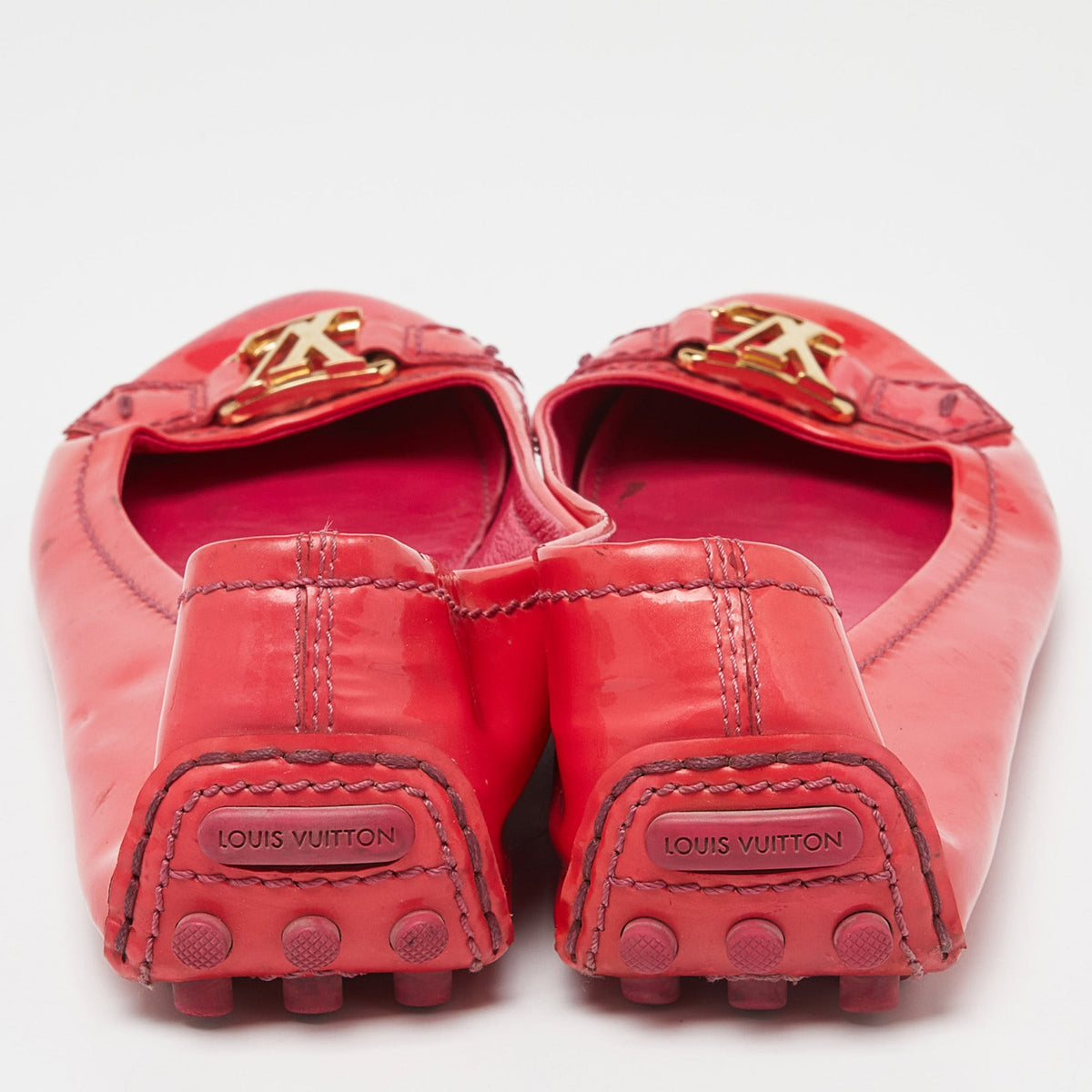 Louis Vuitton Size 35.5 Pink Patent Leather Ballet Flats