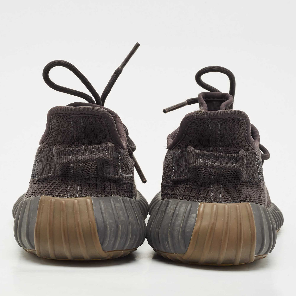 Yeezy x Adidas Black Knit Fabric Boost 350 V2 Cinder Sneakers Size 40