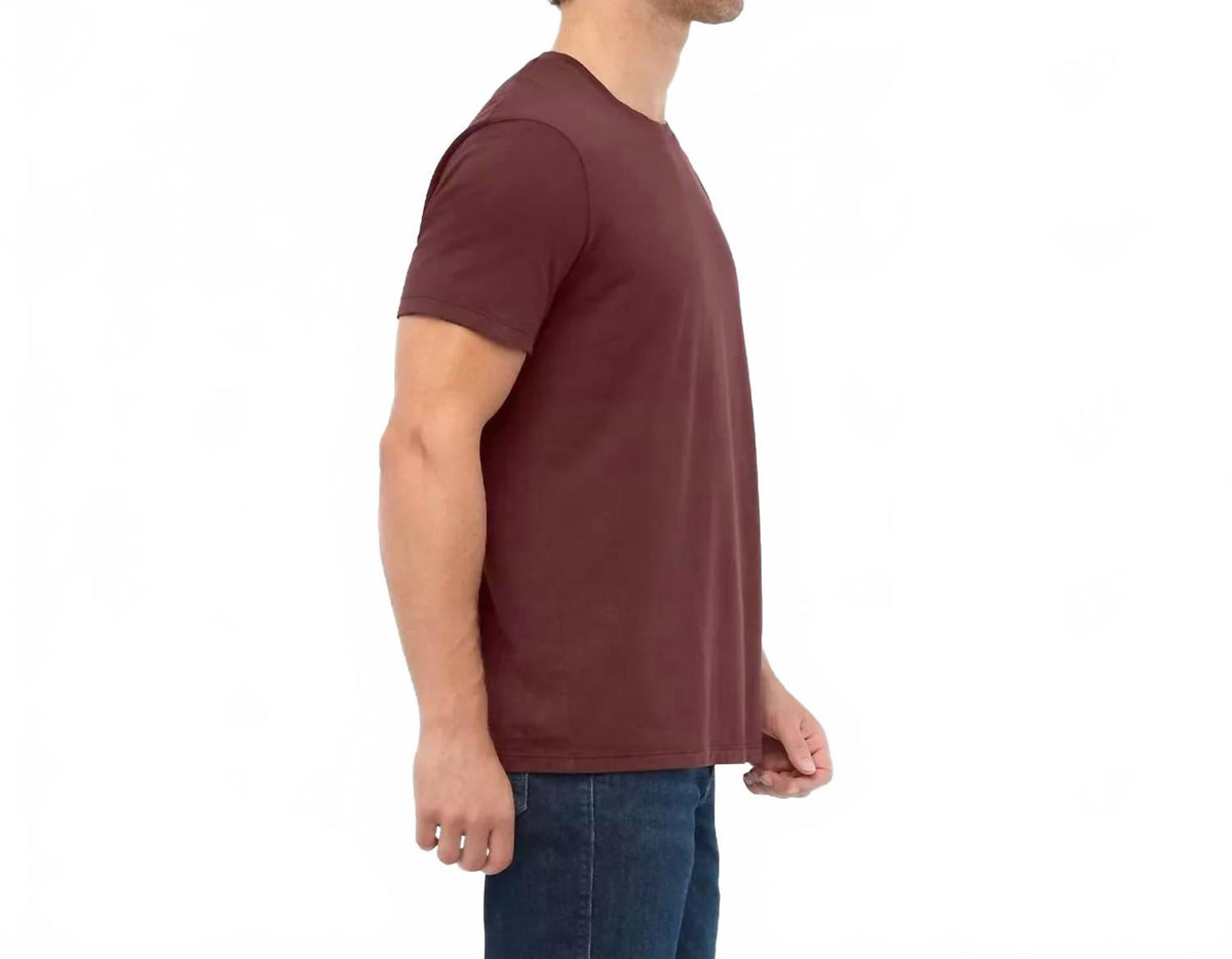 Purepima Only T Shirt In Chestnut