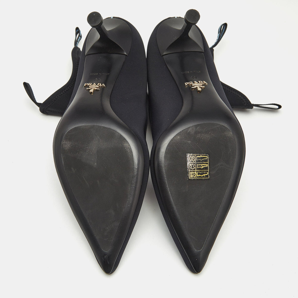 Prada Size 39 Black Neoprene Ankle Length Boots