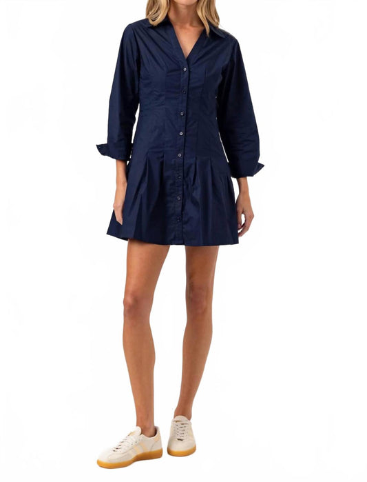 Greer Mini Dress In Navy