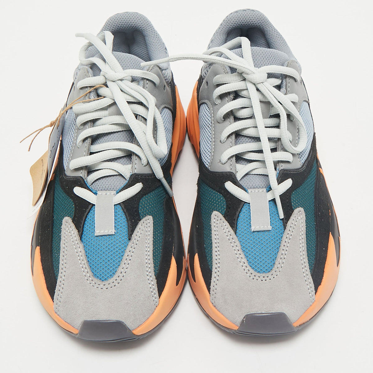 Yeezy x Adidas Multicolor Leather and Suede Boost 700 Wave Runner Sneakers Size 39 1/3