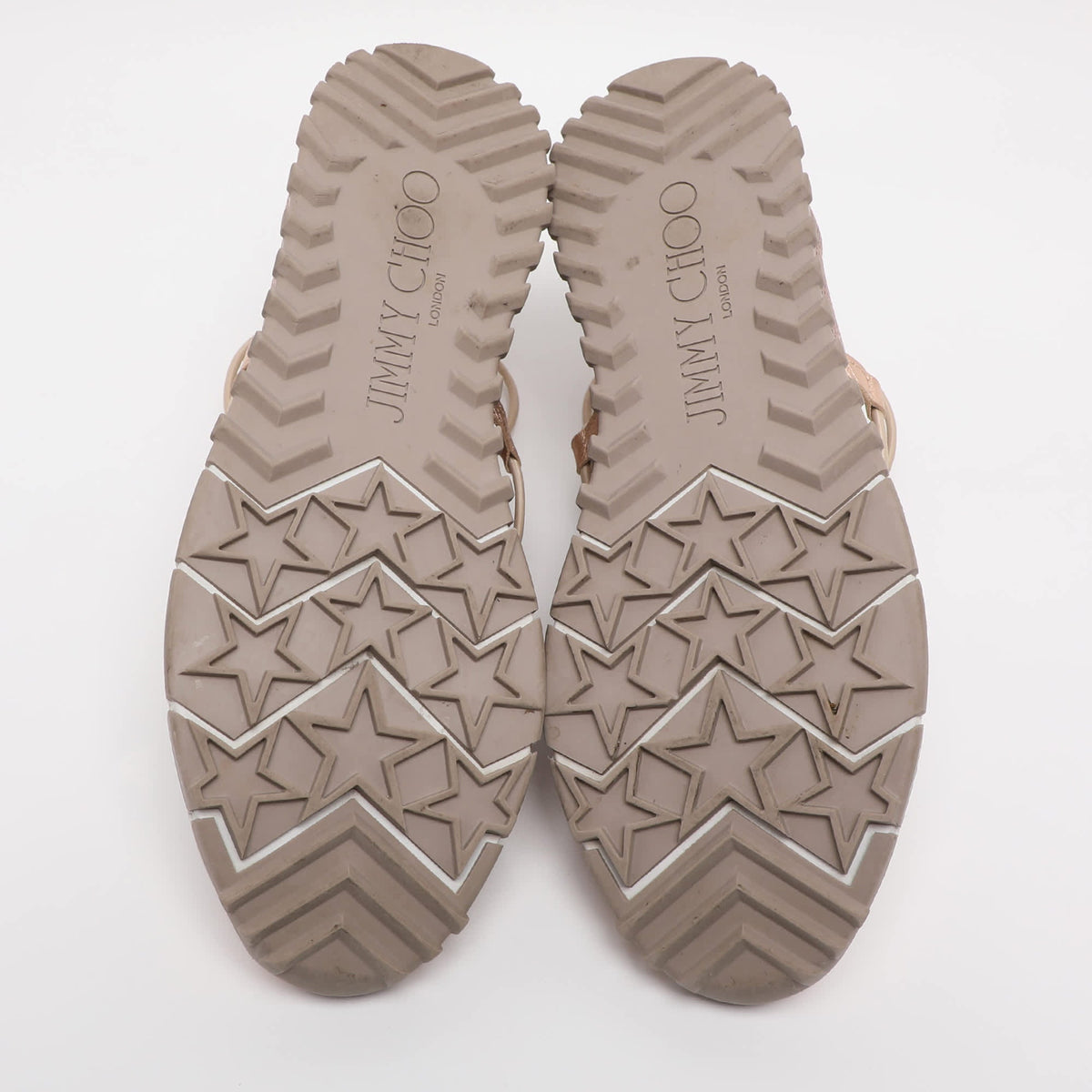 Jimmy Choo Old Rose/Rose Gold Mesh And Leather Trims Andrea Mesh Slip-On Sneakers Size 39.5