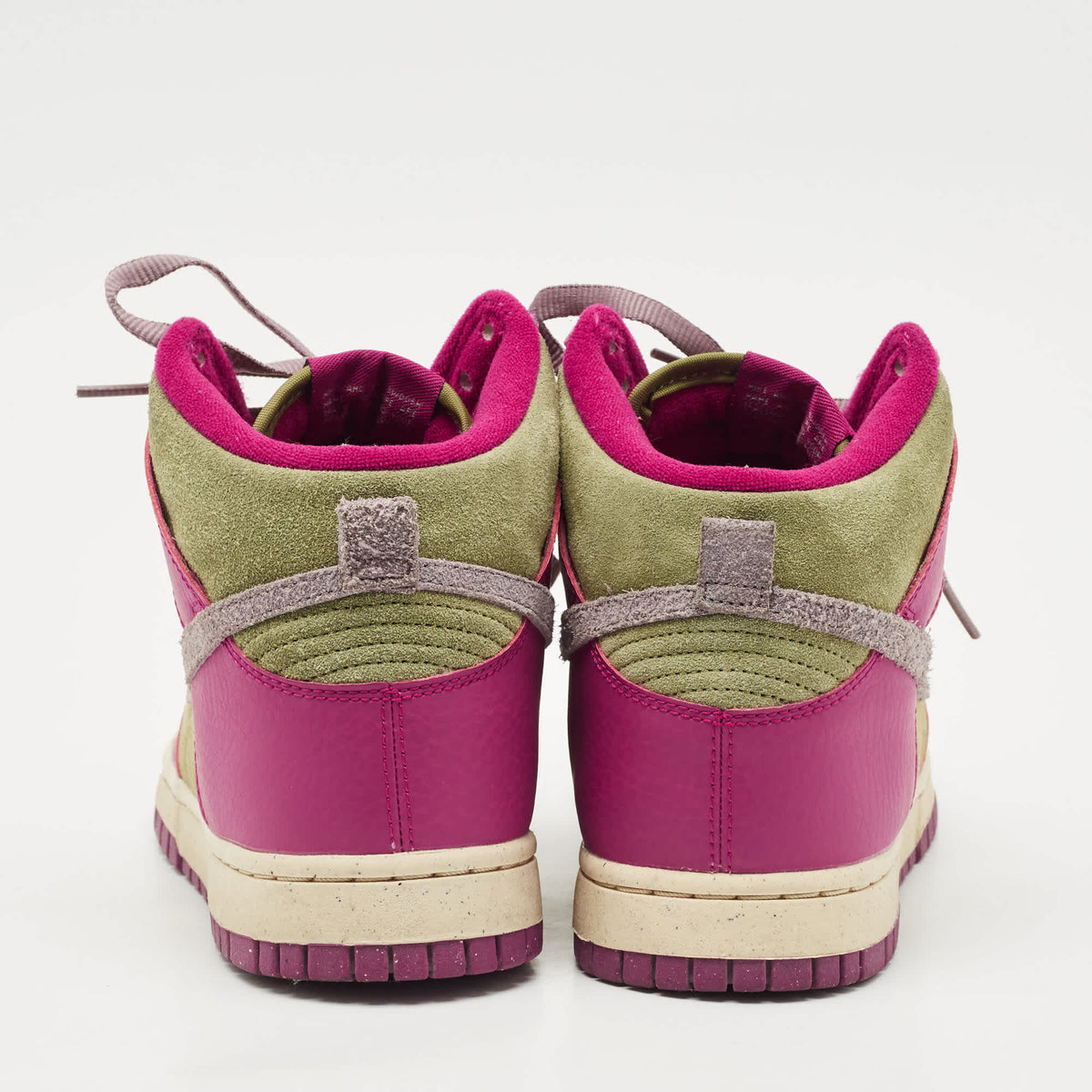 Nike Multicolor Leather And Suede Dunk Dynamic Berry High  Sneakers Size 38.5