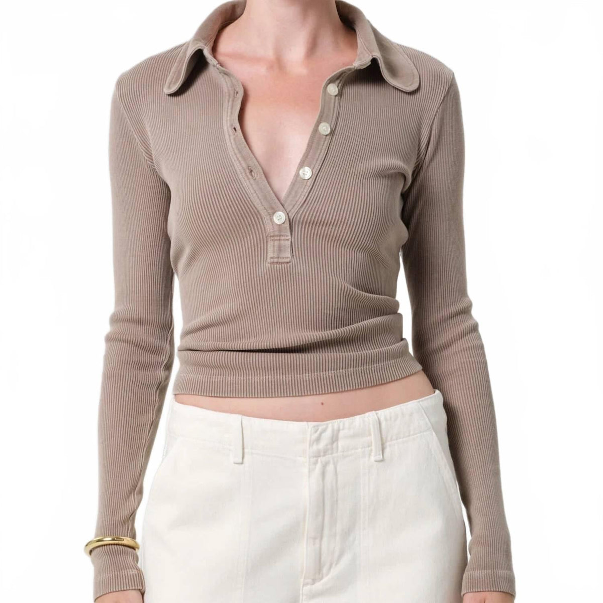 Brea 60's Polo Shirt In Sand Atlas