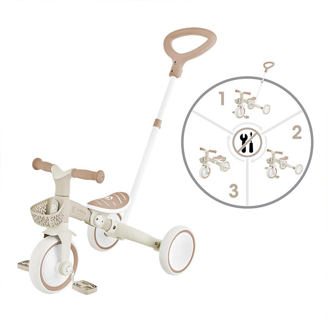 Globber Learning Trike 3 in 1 Plus Eco - Coconut