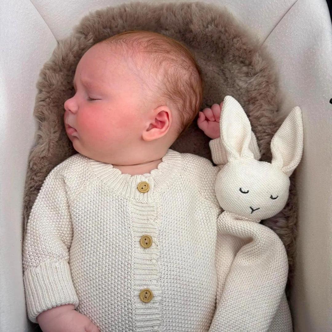 Naturally Sheepskins Fixed Harness Snuggly Sheepskin Pram Liner - Natural