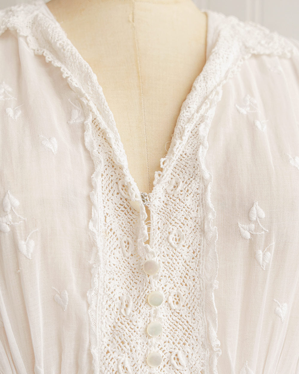 Fontasse Embroidered Voile Dress
