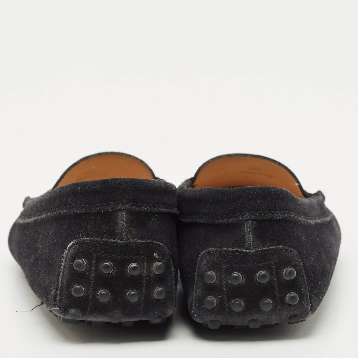 Tod's Black Suede Slip On Loafers Size 38